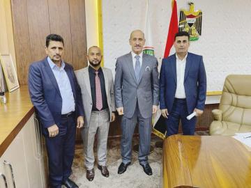 إدارة النجف تزور وزير الشباب لانهاء ملف قضايا اللاعبين المشتكين