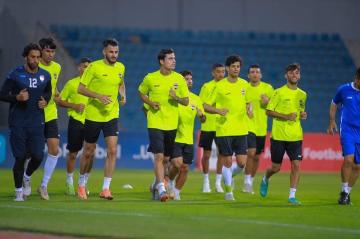 المنتخب الوطني يجري تدريباته استعداداً لمواجهة سوريا